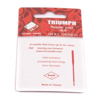 Иглы для бытовых швейных машин TRIUMPH New 130/705H Универсальные №80 (уп.5шт)2