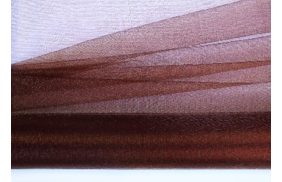 органза однотонная в рулоне, ширина 48см, намотка 5 метров, цвет №09 коричневый купить в Брянске